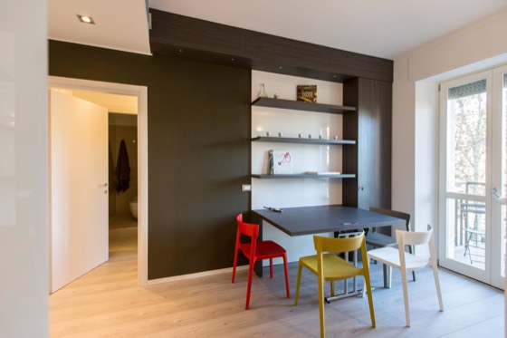 Living area — San Siro House apartment, Milan